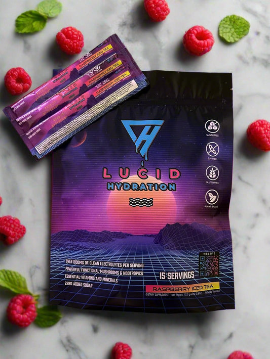 Lucid Hydration - Raspberry Iced Tea (15 Servings)